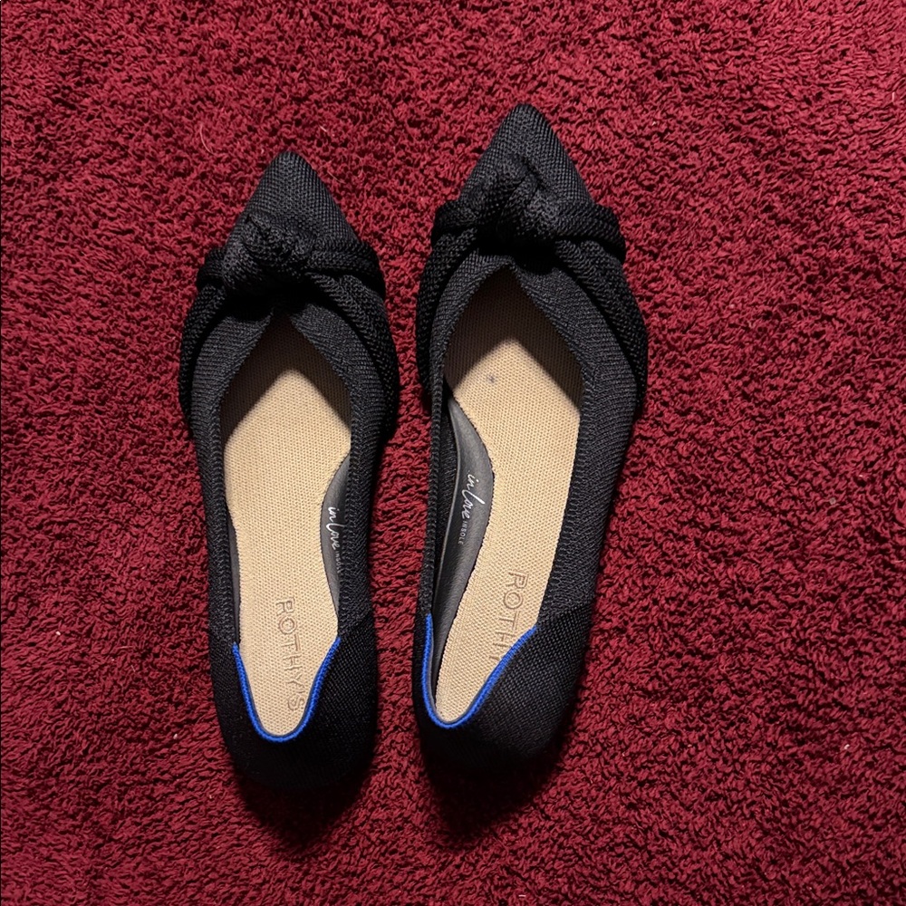 Rothy's Black and Blue Women's Flats